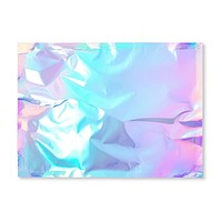 Transparent holographic plastic paper backgrounds white background rectangle.