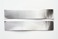 Foil teature adhesive strip white background accessories rectangle.