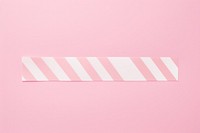 Pink stripe pattern adhesive strip confectionery clapperboard rectangle.