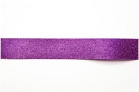 Purple glitter paper adhesive strip white background rectangle amethyst.