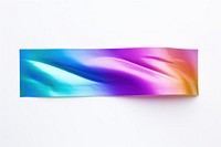 Rainbow foil teature adhesive strip white background creativity turquoise.