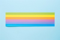 Rainbow stripe pattern adhesive strip art creativity rectangle.