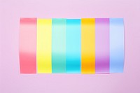 Rainbow stripe pattern adhesive strip paper creativity rectangle.