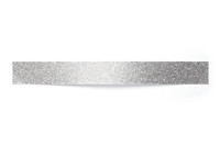 Silver glitter paper adhesive strip jewelry white background accessories.