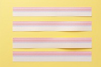 Stripe pattern adhesive strip paper rectangle absence.