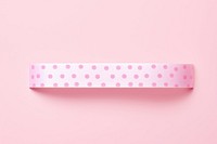 Pink dot pattern adhesive strip accessories rectangle mettwurst.