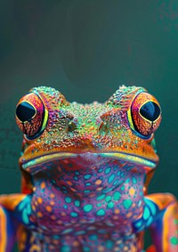 A photo of frog wildlife animal art.