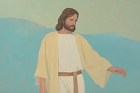 Jesus painting art adult.