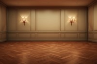Empty empty room stage flooring hardwood lighting.