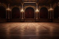 Empty floor stage flooring hardwood architecture.