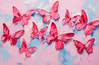 Pink butterflies backgrounds painting petal.
