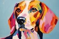 Beagle painting animal mammal.