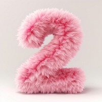 Fur letter 2 pink toy accessories.
