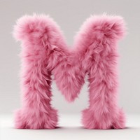 Fur letter M pink accessories accessory.