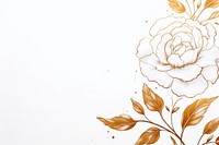 Peony frame drawing sketch backgrounds.