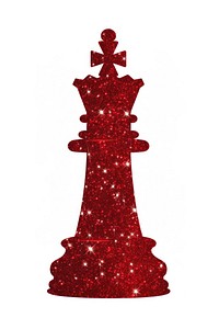 Red color Chess icon christmas chess white background.