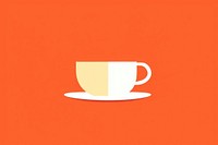 Minimal Abstract Vector illustration of a tea saucer coffee drink.