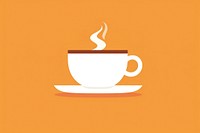Minimal Abstract Vector illustration of a coffee saucer drink cup.