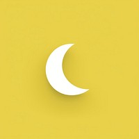 Minimal Abstract Vector illustration of a moon astronomy night crescent.