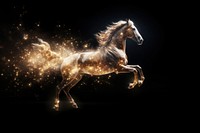 Horse running sparkle light stallion animal mammal.