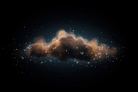 Cloud icon shape sparkle light glitter astronomy nature nebula.