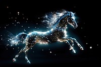 Horse running sparkle light glitter stallion animal mammal.