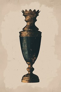 Shiny antique vase urn architecture.