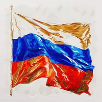Shiny russia flag patriotism creativity.