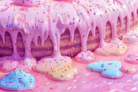 Cake background sprinkles dessert sweets.