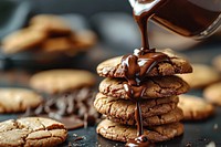 Cookies chocolate food confectionery.