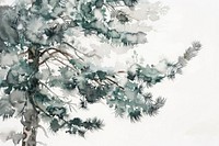 Pine tree backgrounds outdoors painting.