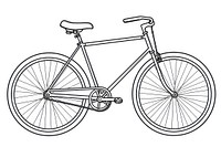 Bicycle vehicle sketch wheel.