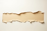 Torn strip of craft paper backgrounds white background weathered.