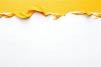 Torn strip of mango pattern paper border backgrounds white background textured.