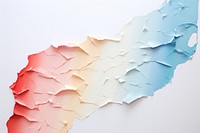 Torn strip of pastel paper art creativity abstract.