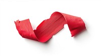 Minimal red ribbed texture adhesive strip white background accessories accessory.