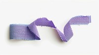 Rib knitted purple tape adhesive strip art white background accessories.