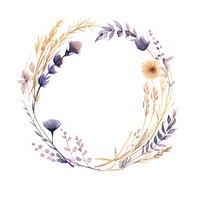 Flower pattern wreath plant.