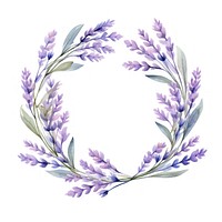 Lavender pattern flower wreath.