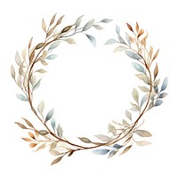 Dried branch wreath border pattern white background accessories.