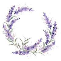 Lavender border pattern flower wreath.