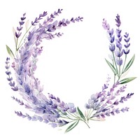 Lavender border flower wreath plant.