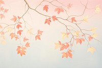 Painting of autumn leaves backgrounds plant maple.