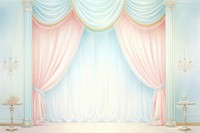 Painting of curtain backgrounds architecture decoration.