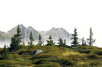 Wilderness landscape mountain outdoors.