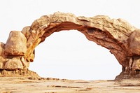 Inflexed arch outdoors nature desert.