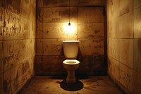 Toilet in a contemporary interior design room bathroom lighting.