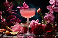 Mocktail cocktail flower drink.