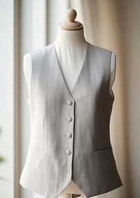 V-neck waistcoat top coathanger outerwear mannequin.