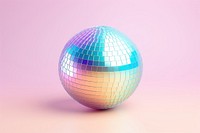 Rainbow disco ball sphere celebration technology.